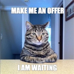 I appreciate reasonable offers.